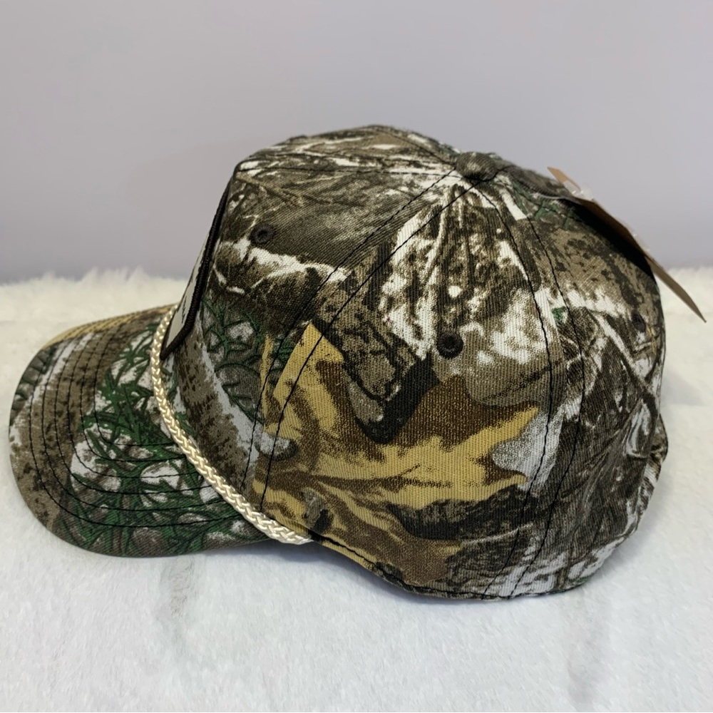 Smokey The Bear Forest Camo Snapback Trucker Hat Rope Accent Mad Engine OSFM - Picture 3 of 9